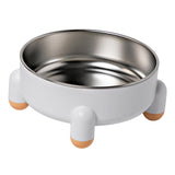 Maxbell Cat Bowl Drinking Eating Feeding Bowl Pet food Feeder for Small Dogs White