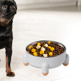 Maxbell Cat Bowl Drinking Eating Feeding Bowl Pet food Feeder for Small Dogs White