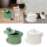 Maxbell Cat Water Fountain Dog Water Dispenser Quiet Drinking Water Bowl Green