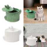 Maxbell Cat Water Fountain Dog Water Dispenser Quiet Drinking Water Bowl Green