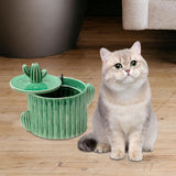 Maxbell Cat Water Fountain Dog Water Dispenser Quiet Drinking Water Bowl Green
