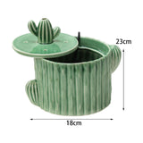 Maxbell Cat Water Fountain Dog Water Dispenser Quiet Drinking Water Bowl Green