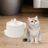 Maxbell Cat Water Fountain Dog Water Dispenser Quiet Drinking Water Bowl White