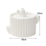 Maxbell Cat Water Fountain Dog Water Dispenser Quiet Drinking Water Bowl White
