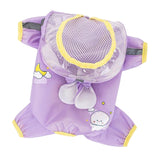 Maxbell Dog Raincoat Waterproof Rain Jacket Puppy Rain Poncho Button Closure Outdoor L