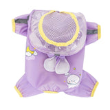 Maxbell Dog Raincoat Waterproof Rain Jacket Puppy Rain Poncho Button Closure Outdoor L
