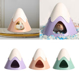 Maxbell Pet Hideout Hut Cave Bed Hamsters House for Rabbit Hamsters Hedgehog violet