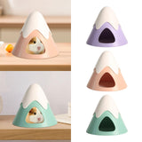 Maxbell Pet Hideout Hut Cave Bed Hamsters House for Rabbit Hamsters Hedgehog violet