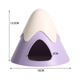 Maxbell Pet Hideout Hut Cave Bed Hamsters House for Rabbit Hamsters Hedgehog violet
