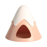 Maxbell Pet Hideout Hut Cave Bed Hamsters House for Rabbit Hamsters Hedgehog pink