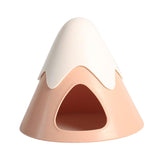 Maxbell Pet Hideout Hut Cave Bed Hamsters House for Rabbit Hamsters Hedgehog pink