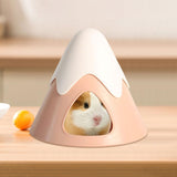 Maxbell Pet Hideout Hut Cave Bed Hamsters House for Rabbit Hamsters Hedgehog pink