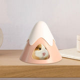 Maxbell Pet Hideout Hut Cave Bed Hamsters House for Rabbit Hamsters Hedgehog pink