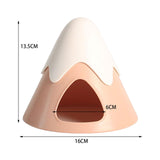 Maxbell Pet Hideout Hut Cave Bed Hamsters House for Rabbit Hamsters Hedgehog pink
