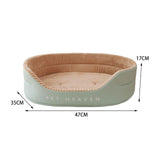 Maxbell Pet Bed Mattress Detachable Soft Sleeping Mat Cushion Cozy Kennel for Kitten Green