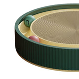 Maxbell Cat Scratch Pad with Interactive Track Ball Corrugated Cardboard Accessories Green