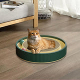 Maxbell Cat Scratch Pad with Interactive Track Ball Corrugated Cardboard Accessories Green