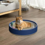 Maxbell Cat Scratch Pad with Interactive Track Ball Corrugated Cardboard Accessories Blue