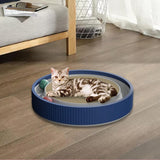Maxbell Cat Scratch Pad with Interactive Track Ball Corrugated Cardboard Accessories Blue