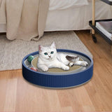Maxbell Cat Scratch Pad with Interactive Track Ball Corrugated Cardboard Accessories Blue