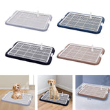 Maxbell Dog Toilet with Removable Post Puppy Training Tray for Pets Accessories Gray