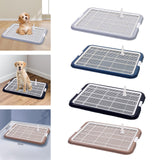 Maxbell Dog Toilet with Removable Post Puppy Training Tray for Pets Accessories Gray
