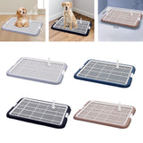 Maxbell Dog Toilet with Removable Post Puppy Training Tray for Pets Accessories Gray