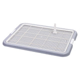 Maxbell Dog Toilet with Removable Post Puppy Training Tray for Pets Accessories Gray