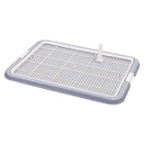 Maxbell Dog Toilet with Removable Post Puppy Training Tray for Pets Accessories Gray