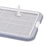 Maxbell Dog Toilet with Removable Post Puppy Training Tray for Pets Accessories Gray