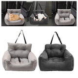 Maxbell Dog Car Seat Kennel Protector Lightweight Outdoor Dog Booster Seat for Kitty Light Gray