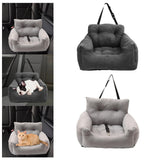 Maxbell Dog Car Seat Kennel Protector Lightweight Outdoor Dog Booster Seat for Kitty Light Gray
