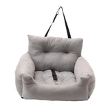 Maxbell Dog Car Seat Kennel Protector Lightweight Outdoor Dog Booster Seat for Kitty Light Gray