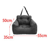 Maxbell Dog Car Seat Kennel Protector Lightweight Outdoor Dog Booster Seat for Kitty Dark Gray