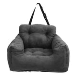 Maxbell Dog Car Seat Kennel Protector Lightweight Outdoor Dog Booster Seat for Kitty Dark Gray
