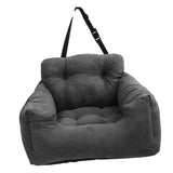 Maxbell Dog Car Seat Kennel Protector Lightweight Outdoor Dog Booster Seat for Kitty Dark Gray