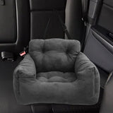 Maxbell Dog Car Seat Kennel Protector Lightweight Outdoor Dog Booster Seat for Kitty Dark Gray