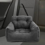 Maxbell Dog Car Seat Kennel Protector Lightweight Outdoor Dog Booster Seat for Kitty Dark Gray