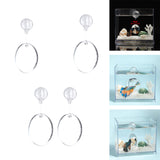 Maxbell Portable Fighting Fish Training Mirror Transparent Betta for Fishing Viewing S