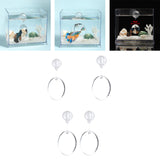 Maxbell Portable Fighting Fish Training Mirror Transparent Betta for Fishing Viewing S