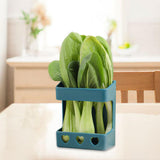 Maxbell Garden Rutin Chicken Vegetable Rack Feeder Large Capacity for Hamster Bird Blue