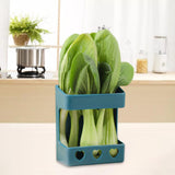 Maxbell Garden Rutin Chicken Vegetable Rack Feeder Large Capacity for Hamster Bird Blue