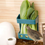 Maxbell Garden Rutin Chicken Vegetable Rack Feeder Large Capacity for Hamster Bird Blue