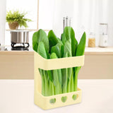Maxbell Garden Rutin Chicken Vegetable Rack Feeder Large Capacity for Hamster Bird Beige