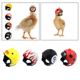 Maxbell Chicken Hat Headwear Safety Headgear Head Protector Fashion Soft for Hen Yellow