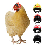 Maxbell Chicken Hat Headwear Safety Headgear Head Protector Fashion Soft for Hen Red Black