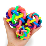 Maxbell 2Pcs Nobbly Wobbly Rubber Balls Chewing Exercise Kitten Interactive Dog Toys 5.5cm