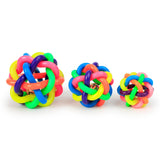 Maxbell 2Pcs Nobbly Wobbly Rubber Balls Chewing Exercise Kitten Interactive Dog Toys 5.5cm