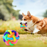 Maxbell 2Pcs Nobbly Wobbly Rubber Balls Chewing Exercise Kitten Interactive Dog Toys 5.5cm