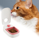 Maxbell Automatic Cat Feeders Dog Cat Food Dispenser with 48H Timer Smart Large Single Meal Pink